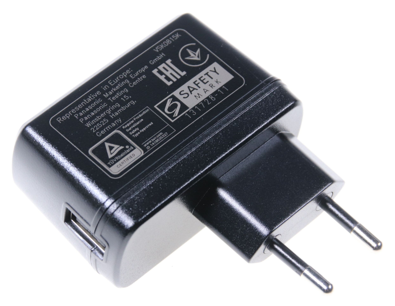 Vhbw Alimentatore Per Fotocamera Panasonic: Sostituisce VSK-0626, VSK-0781, VSK-0784 - 2 Metri, 5V 2.5A