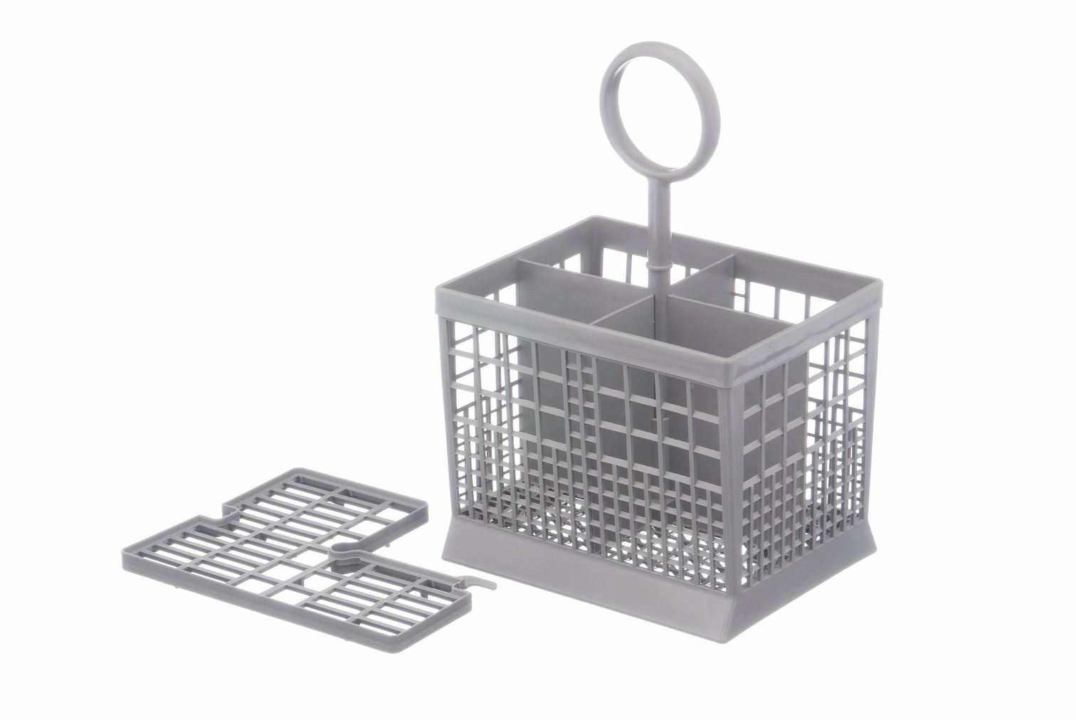 Bauknecht Besteckkorb Ersatz - Grauer Kunststoffkorb Mit Abnehmbarem Griff