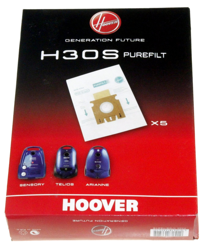 5 Sacs à Poussière Jetables Pour Aspirateur Hoover H30+ - Lot De 5 | Filtre De Remplacement Original
