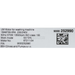 Bosch Siemens 00144797 motor washing machine image 8
