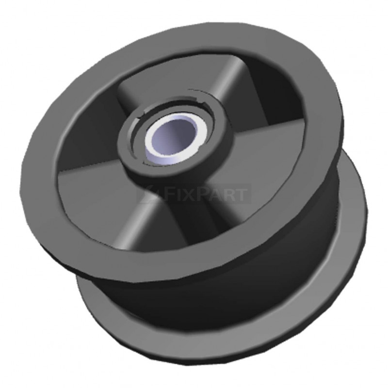 Puleggia Tensione Asciugatrici AEG Electrolux | Ricambio 1250125034 | Rullo Cinghia Nero - Foto 5