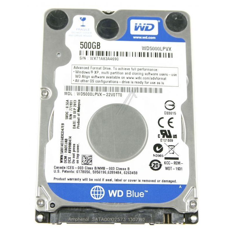 Acer KH.50008.044 disco duro SATA de 2,5" ordenador portátil –