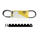 Poly v-snaar H voor wasdroger van Candy, Creda, Indesit - AltPart 1860H8 90446634 afbeelding 2