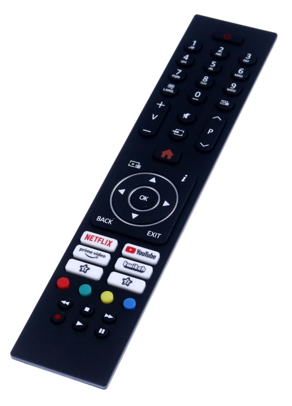 Telecomando Di Ricambio Per TV DIKOM DK32125B30C10 U-LED – Già Programmatto, Con Schema Tasti Incluso