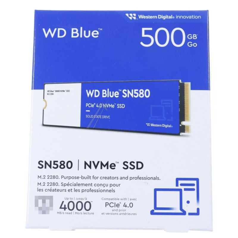 Western Digital SSD 500GB WD Blue SN580 WD Blue SN5000 500GB SSD