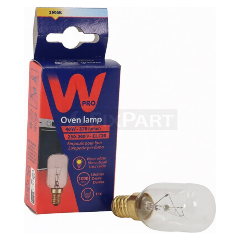 LAMPADA DA 15 W PER INTERNO FORNO SMEV