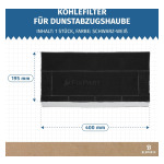 Carbon filter for extractor hood of Bosch, Neff, Siemens - Bluparts  image 3