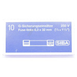 Fusible de vidrio tipo americano de fusión lenta 6,3x32 mm Siba 189100125 imagen 2