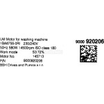 Bosch Siemens 00145713 motor washing machine image 9