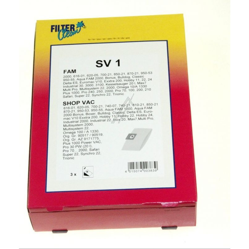 MisterVac 10 Sacchetti Per Aspirapolvere Compatibili Con Aqua Vac Hobby 11, 22, 24 – Carta Filtrante Multistrato