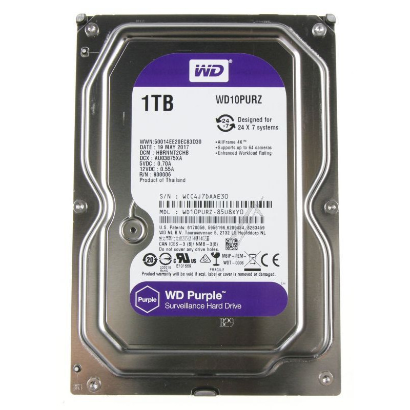 Western Digital WD10PURZ SATA LII hard disc 3.5