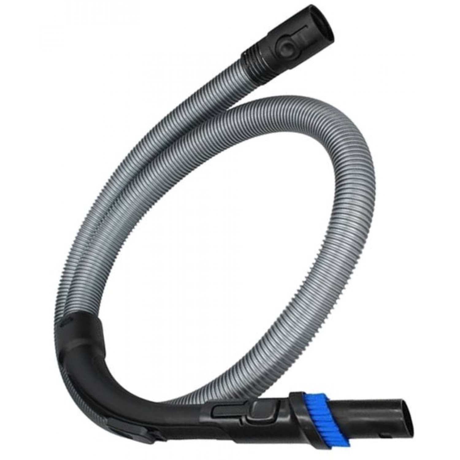 Stofvzuigerslang 432200537891 Compatibel Met Philips - 1,75m Zwart/Zilver