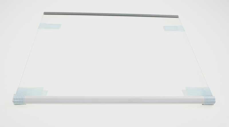 Liebherr 9293003 - Lastra Di Vetro Originale Per Frigorifero - Piano Di Copertura 495x300 Mm - Con Strisce Di Fissaggio