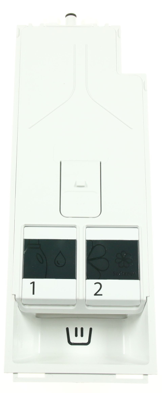 Piastra Cassetto Detersivo Lavatrice LUTH Premium – Compatibile Bauknecht, Indesit, Whirlpool, 125x159x46 Mm, Bianco