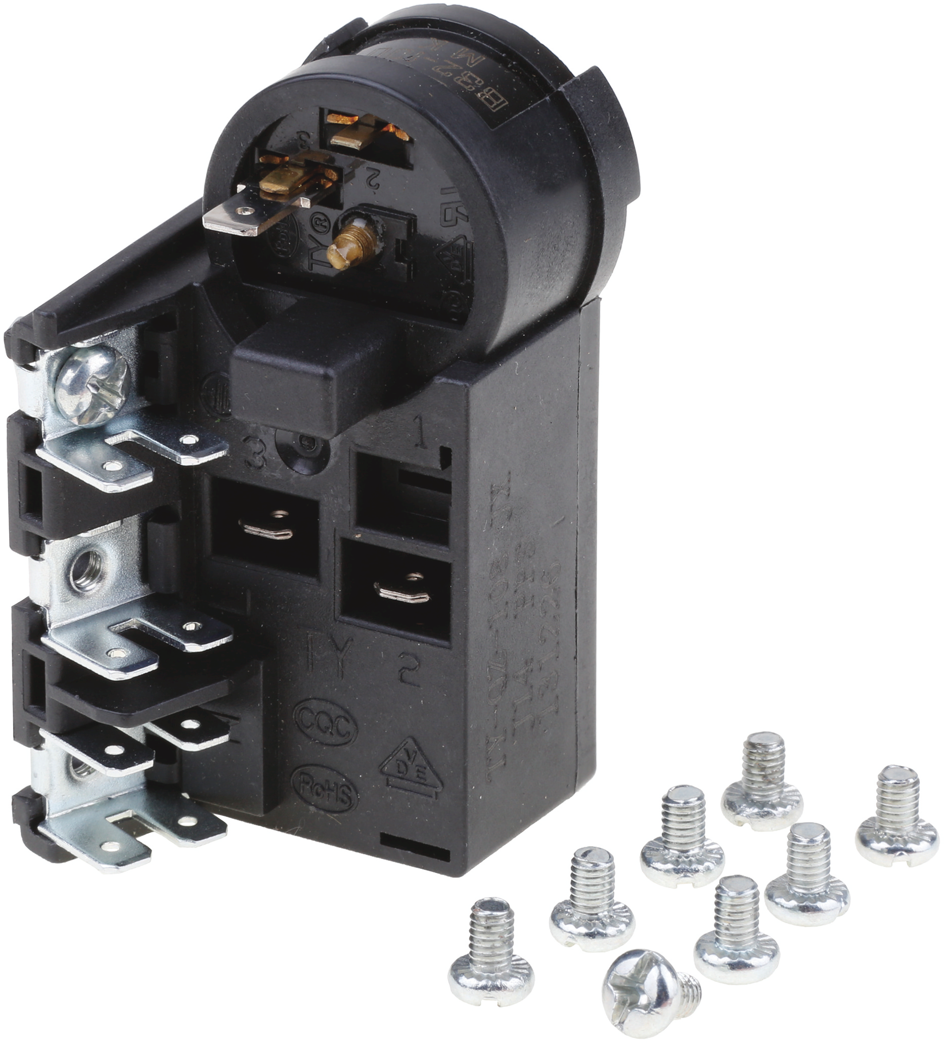 QP3-12A Startrelais Für Haier Kühlschrank Kompressor – Überlastschutz Relais, 1 Stück, Schwarz