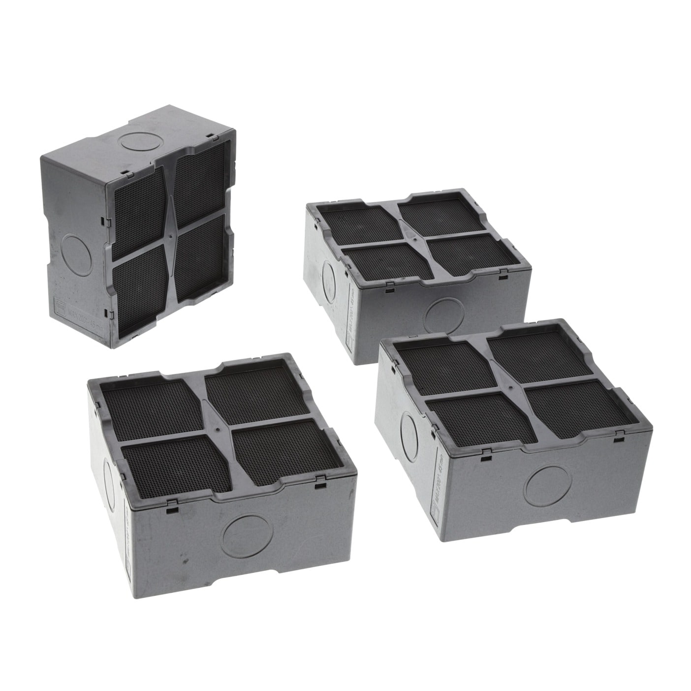 Lot De 2 Filtres à Charbon Actif Céramique Pour Hotte Elica Nikola Tesla Fit - Régénérable Au Four - Réf. KIT0167755 - 2