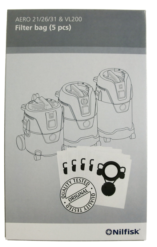 Vhbw 10x filtre plissé compatible avec Nilfisk Aero 26-21 PC, 26-01 PC