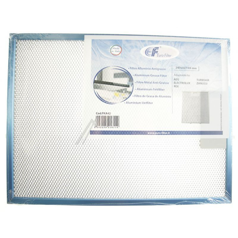 Sparefixd Compatible Con Filtro De Malla De Grasa Metálica Para Campana