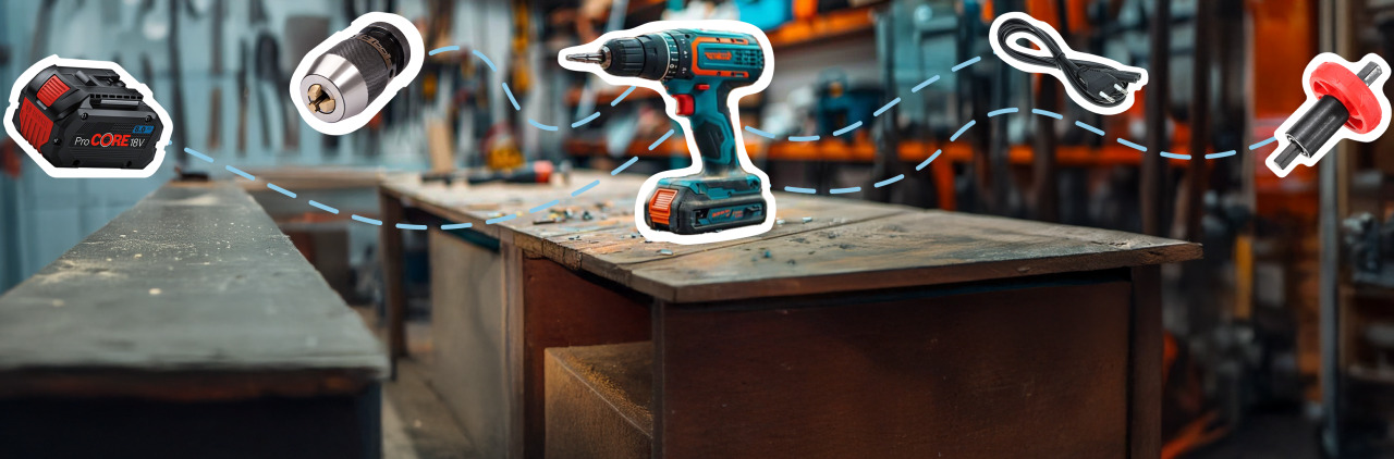 Lager voor boormachine banner